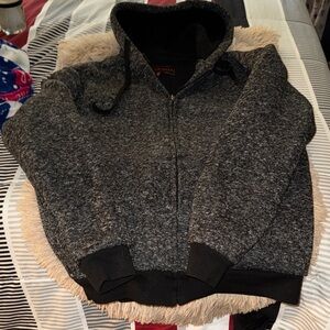 Men's Gray Hooded Ski Jacket